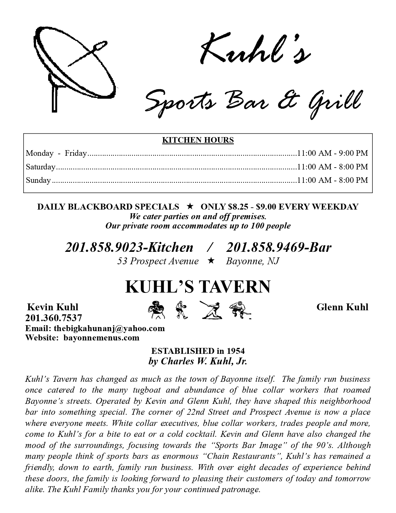 Kuhl's Tavern food photos